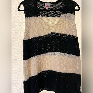 So Me Black Lace Knit Top